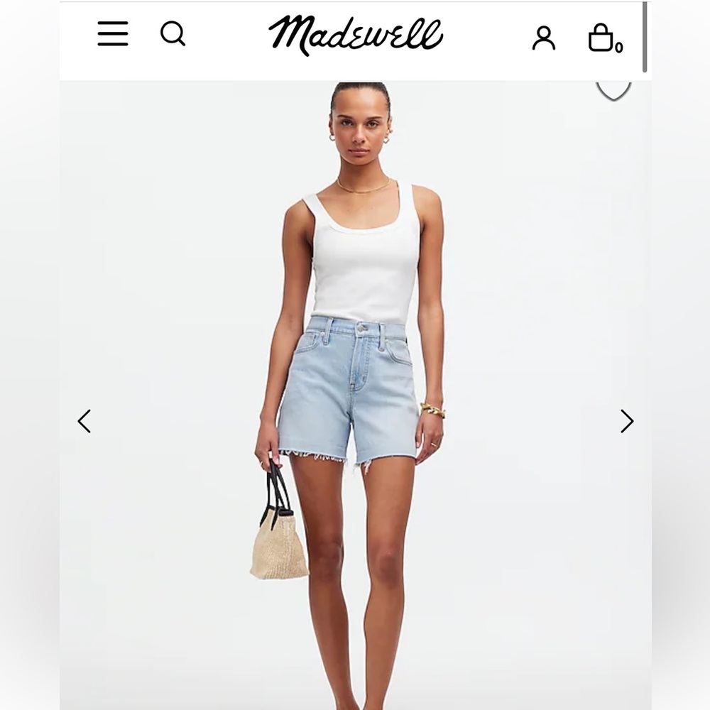 Madewell - the momjean shorts
